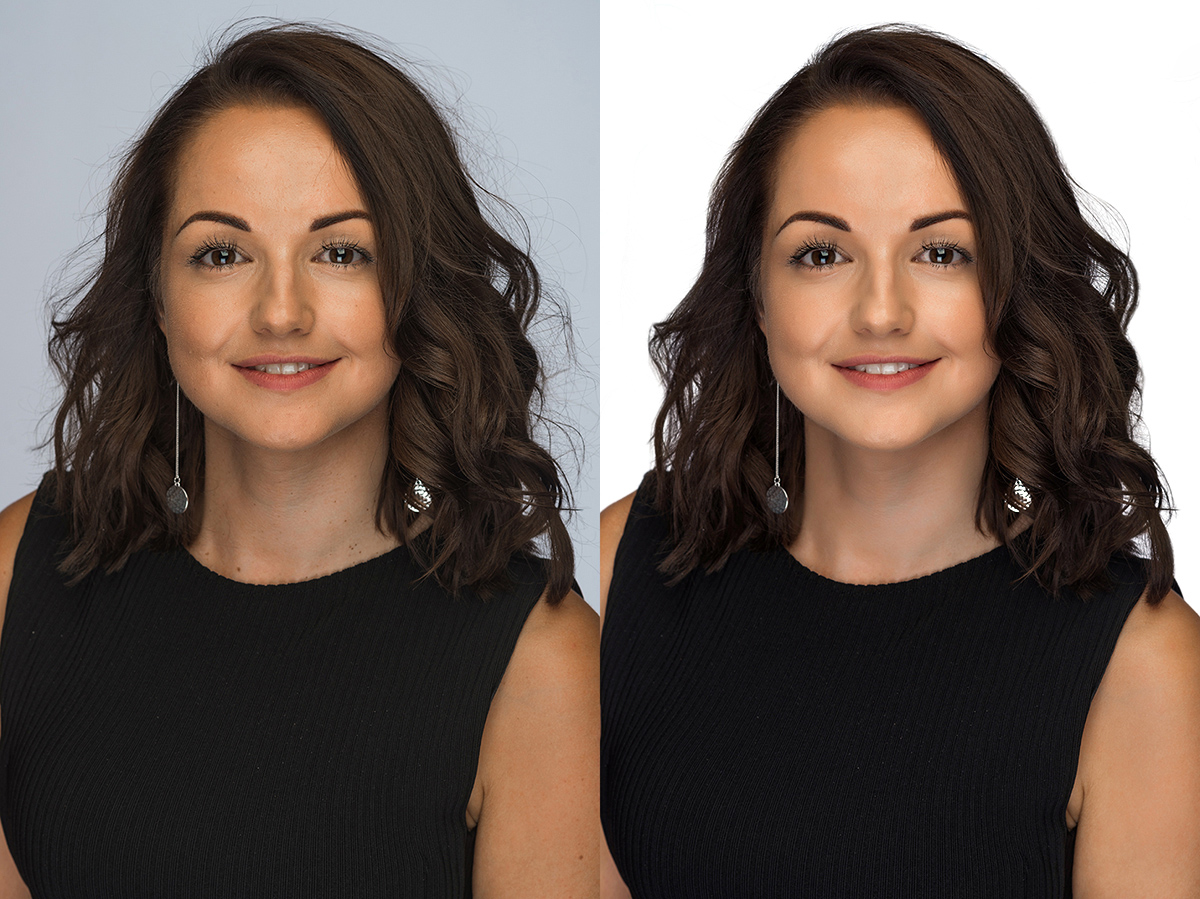 Headshort retouching
